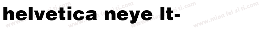 helvetica neye lt字体转换